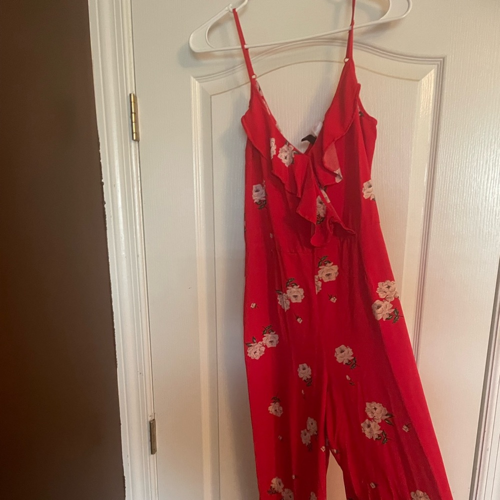 Floral Jumpsuit, size 8